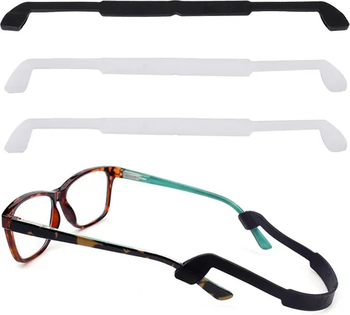 SooGree Correas de silicona para gafas, antideslizantes, elásticas, deportivas, para niños, correas de gafas de sol para adultos