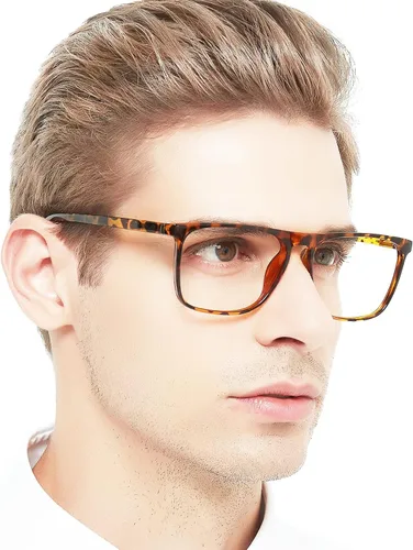 Miniatura 7 de OCCI CHIARI Anteojos de lectura grandes para hombres con bisagra de resorte para lectores cuadrados de gran tamaño, 1.0, 1.25, 1.5, 1.75, 2.0, 2.5