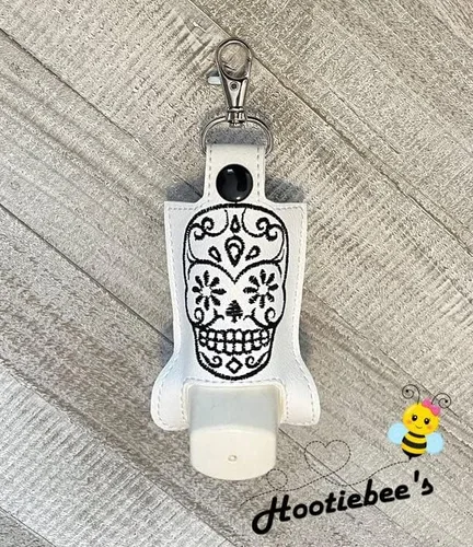 Miniatura 3 de Sugar Skull Inhaler Holder Key Fob
