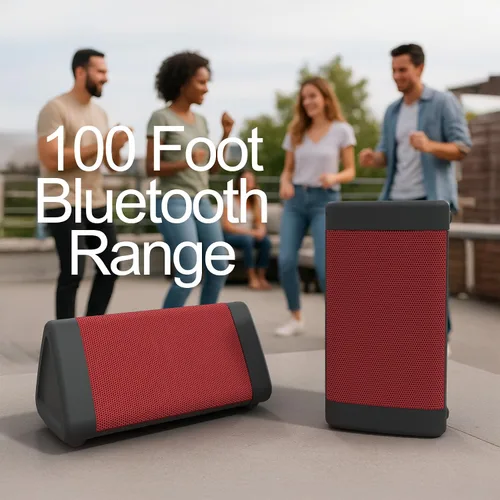 Miniatura 3 de Oontz - Altavoz Bluetooth portátil Angle 3 mejorado 5.0-10W de sonido, batería de 14 horas, rango inalámbrico de 100 pies, resistente al agua IPX5