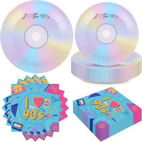 Miniatura 19 de 50 Pcs Back To School Plates and Napkins First Day of School Dinnerware Disposable Paper Tableware Party Decorations for Welcome Back to School