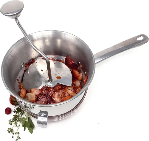 Miniatura 4 de Norpro Molino de alimentos de acero inoxidable, plata