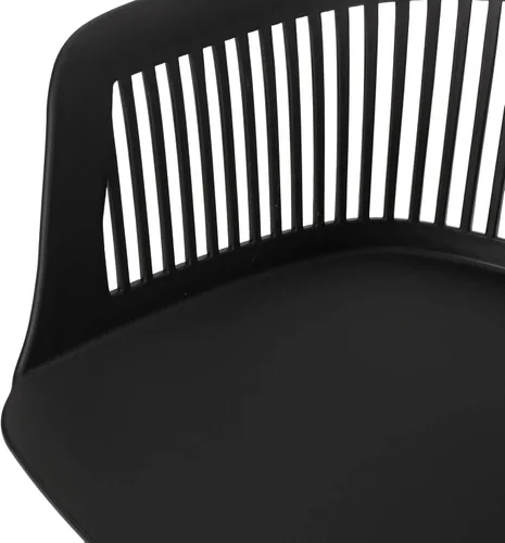 Miniatura 7 de Christopher Knight Home Silla de comedor al aire libre Ladonna de polipropileno (juego de 2), color negro