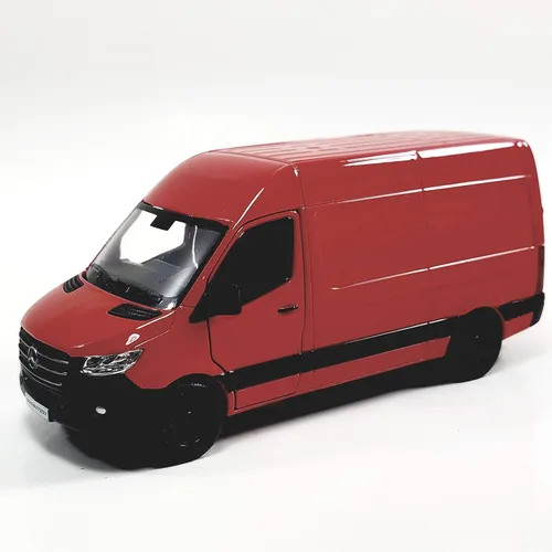 Miniatura 4 de KiNSMART - Mercedes-Benz Sprinter Cargo Van 1:48 O Escala 5" Modelo de Metal Fundido a Presión Furgoneta de juguete, acción de tracción (4 juegos)