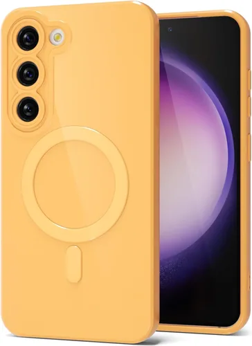 Miniatura 122 de Svanove para Samsung Galaxy S22 Funda de teléfono de silicona magnética, compatible con Magsafe, linda para mujeres, brillante color brillante, gel