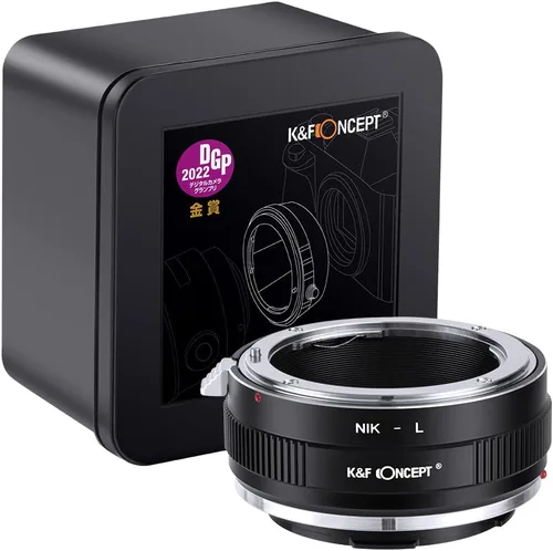 Miniatura 2 de K&F Concept Adaptador de montaje de lente NIK-L enfoque manual compatible con lente Nikon F a cuerpo de cámara de montaje L