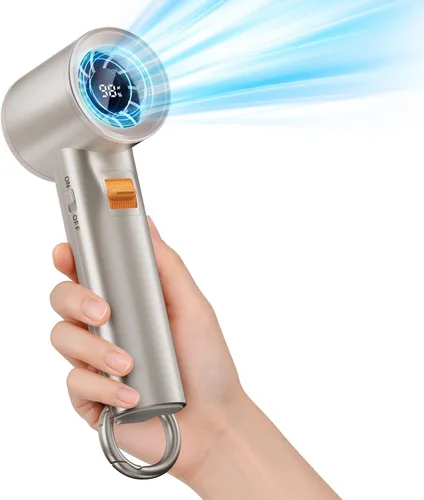 Ventilador turbo portátil de mano para exteriores - Ventilador de bolsillo personal mini portátil de 5000 mAh para un potente flujo de aire - 20