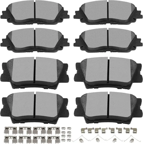 Miniatura 11 de SCITOO Juego de pastillas de freno de cerámica delanteras y traseras D726 D729 para Chevy Blazer 97-05, Chevy S10 98-04, GMC Jimmy 97-05, GMC Sonoma