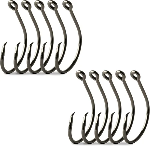 Miniatura 9 de Mustad Círculo de compensación demonio, 1 x fuerte, níquel negro