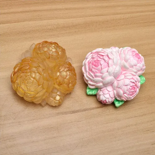 Miniatura 4 de Molde de Silicona para Fondant de Flores Rosas 3D Molde de Chocolate Dulces Pastel Decoración Molde Jabón Molde Vela Molde Resina Arcilla Horneado