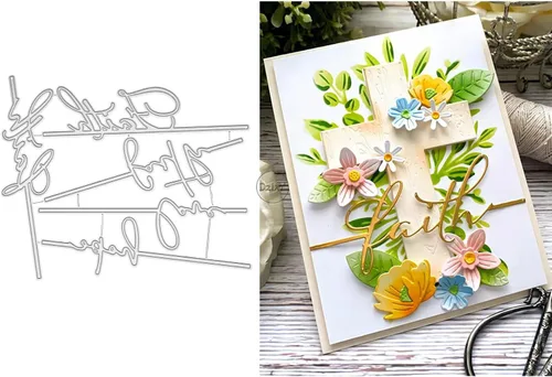 Miniatura 10 de DzIxY Amazing Words - Troqueles de corte de metal para hacer tarjetas, troquelados de papel en relieve, plantillas para máquina de álbumes