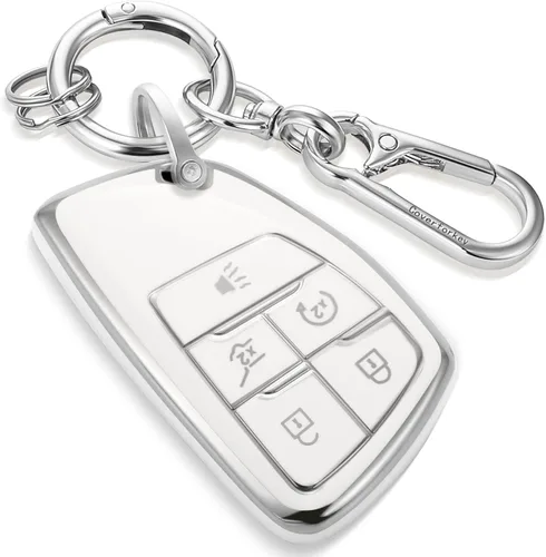 Miniatura 67 de para Buick - Funda para llavero con llavero de cuerda trenzada metálica anti-pérdida mejorada, carcasa suave de TPU exquisita para Avenir Envision