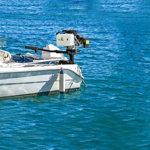Miniatura 2 de Motor fuera de borda de 4 caballos de potencia, motor fuera de borda de 4 tiempos, motor de pesca con sistema de refrigeración por agua