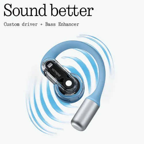 Miniatura 3 de Nothing Auriculares de oído (abierto) ultraligeros con ganchos ajustables para los oídos, conexión multipunto Bluetooth auriculares con tecnología