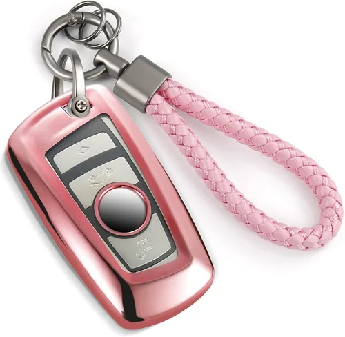 Miniatura 54 de Funda para llavero GMC con llavero de cuerda trenzada de metal antipérdida, exquisita funda suave para Tahoe Acadia Terrain Yukon Yukon XL Silverado