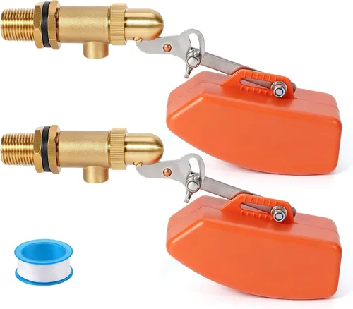 Miniatura 11 de Válvula de flotador de 1/2 pulgada, válvula de flotador de agua de latón con brazo ajustable, válvula de bola flotante de llenado automático