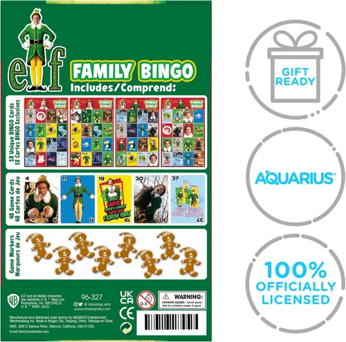 Miniatura 7 de AQUARIUS Juego de bingo familiar de elfos, divertido juego de fiesta familiar para niños, adolescentes y adultos, regalo entretenido de noche