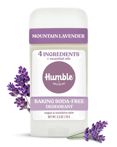 Miniatura 13 de HUMBLE BRANDS - Desodorante natural sin aluminio para mujeres y hombres, desodorante vegano sin crueldad, formulado para pieles sensibles, bergamota