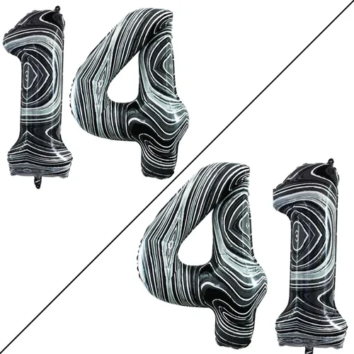 Miniatura 52 de Goer, conjunto de globos de papel aluminio para decoraciones de cumpleaños, globos de las letras de feliz cumpleaños y de números Oro