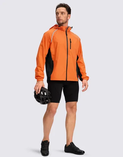 Miniatura 6 de Chaqueta impermeable para hombre, para ciclismo, correr, ligera, plegable, cortavientos, con capucha, equipo de golf, senderismo, impermeable
