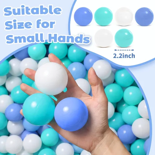 Miniatura 4 de Ball Pit Balls for Toddlers: 50 100 200 Colorful Non-Toxic Balls with BPA-Free, Phthalate-Free, Crush-Resistant Polyethylene Plastic, 2.2 Inches