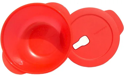 Miniatura 2 de Tupperware CrystalWave - Plato para microondas (6.25 tazas, color rojo fresa)