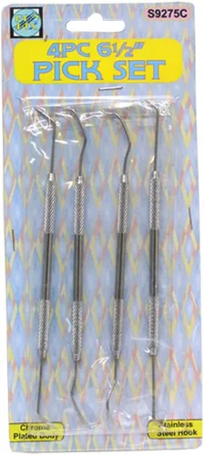 ARTIST'S BEST - Juego de 4 piezas de selección y sonda para artistas, 8 puntas multifuncionales, herramientas de acero inoxidable de 7 pulgadas (7.0