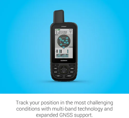 Miniatura 4 de Garmin GPSMAP 67 GPS de mano robusto, GNSS multibanda, mapeo Topo, imágenes satelitales
