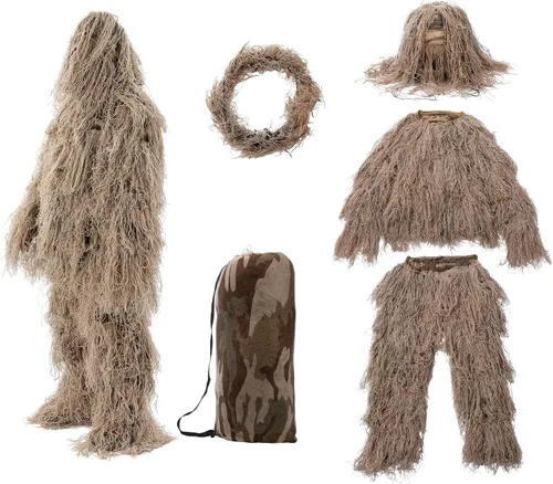 Miniatura 8 de Ghillie Suit for Men, 5 in 1 3D Camouflage Hunting Suits Camo Hunting Clothes for Adults