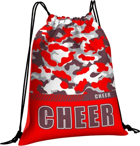 Miniatura 15 de Mochila con cordón impermeable para gimnasio, bolsas con cordón, bolsa de cuerda deportiva, mochila de camuflaje, Bolsas con cordón Cheer - Bolsas