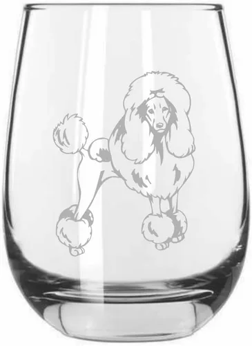 Miniatura 181 de Sakhalin Husky Dog - Copa de vino grabada personalizada de 15.25 onzas sin tallo