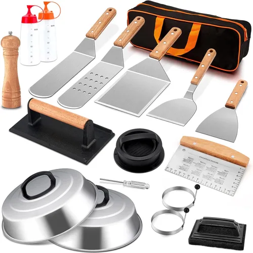 Miniatura 8 de Kit de Accesorios para Plancha, Joyfair 18 Piezas de Accesorios para Plancha de Superficie Plana para Blackstone, Juego de Herramientas de Plancha