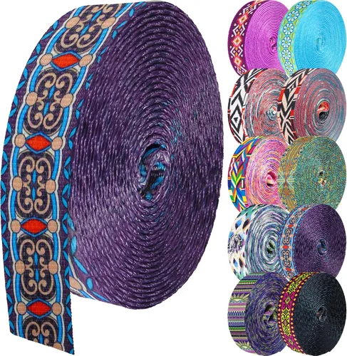 Miniatura 51 de 1.5 pulgadas Correa de nailon con patrón, correas de cinturón de nailon, correas para bolso, correas para mochila, cinturón de nailon