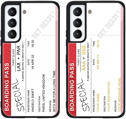 Miniatura 25 de Funda de teléfono personalizada para Samsung Galaxy S22+ / S22 Plus 5G, funda de TPU suave de vidrio templado antiarañazos personalizada con foto