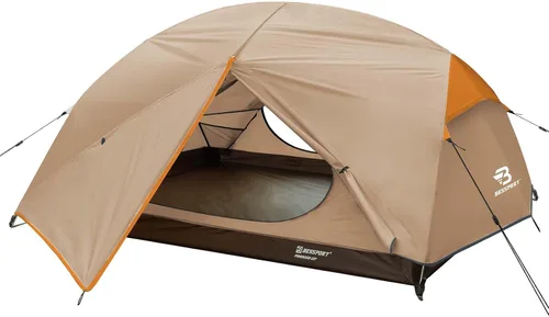 Miniatura 11 de Bessport Tienda de campaña para 2-3 personas, tienda de campaña ligera para mochileros, impermeable, resistente al viento, dos puertas, fácil