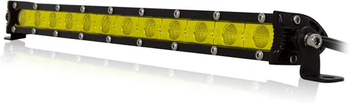 Miniatura 15 de SKYWORLD Barra de luz LED, 7 pulgadas, 30 W, delgada, de una sola fila, impermeable, para inundación, todoterreno, luces amarillas, antiniebla
