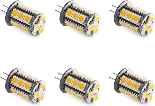 Miniatura 10 de Bombillas LED T3 G4 Bi-pin de 12 VAC/CC, bajo voltaje, 3 W, luz blanca diurna 6000 K para iluminación de paisajes al aire libre, luces de caminos