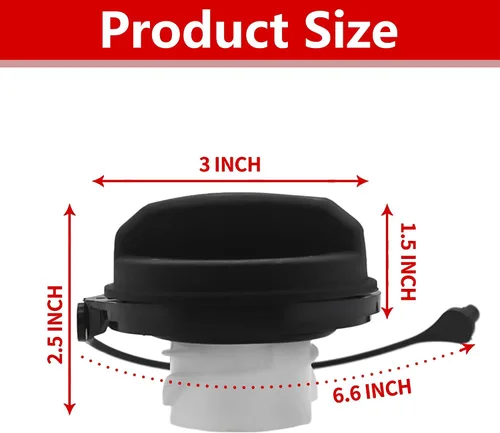 Miniatura 4 de Tapa de depósito de combustible para Hyundai Elantra 2006-2020 para Kia Soul 2009-2024 Tapa de llenado del tanque de combustible Reemplazar