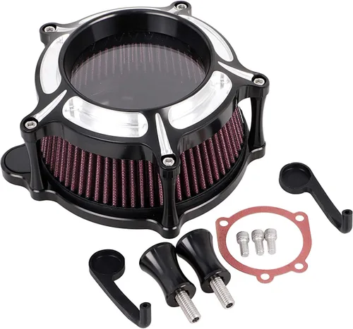 Kit de sistema de filtro de aire CNC transparente para motocicleta Harley Dyna Super Glide FXDLS FLSTNSE FLSTNSE FXSBSE Street Bob Low Rider Fat Bob