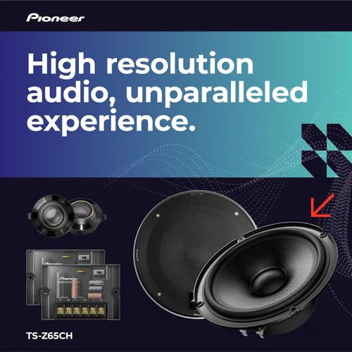 Miniatura 2 de PIONEER F-Series TS-F1634R - Altavoces de 2 vías de 6.5 pulgadas (par) - 200W máximo, sonido equilibrado + agudos suaves, excelente reemplazo