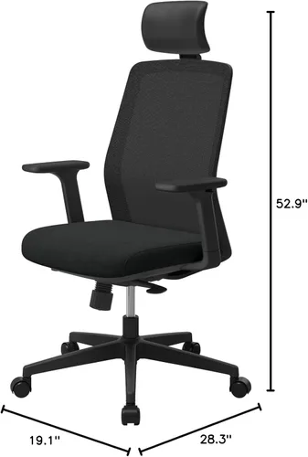 Miniatura 3 de SIDIZ Silla de oficina ergonómica T40 SE: cómoda silla de oficina en casa para usuarios ligeros con bloqueo de inclinación reclinable, T40 Se