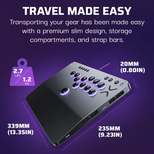 Miniatura 9 de Turtle Beach Victrix Pro KO Leverless All Button Fight Stick, Officially Licensed for Xbox Series X S, Xbox One, Windows 10/11 PC, Customizable