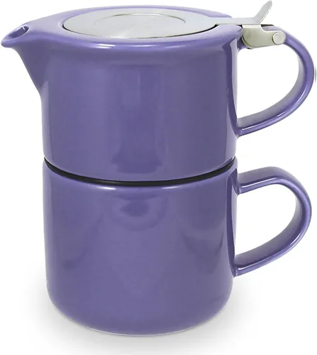 Miniatura 13 de FORLIFE Té para uno con infusor de 14 onzas, grafito negro
