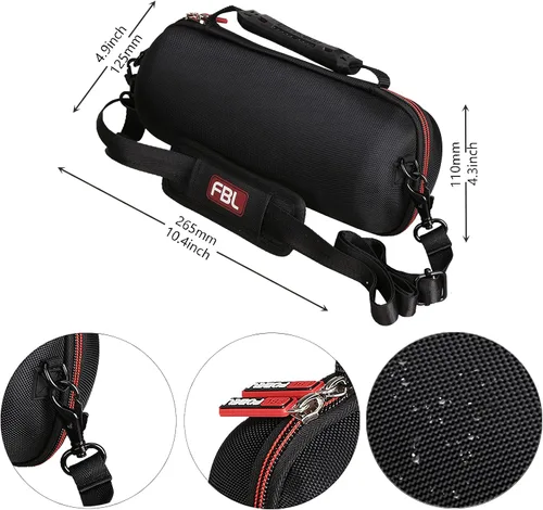 Miniatura 6 de FBLFOBELI Funda rígida de transporte para altavoz Bluetooth impermeable JBL Charge 4/Charge 5, bolsa protectora con correa para el hombro