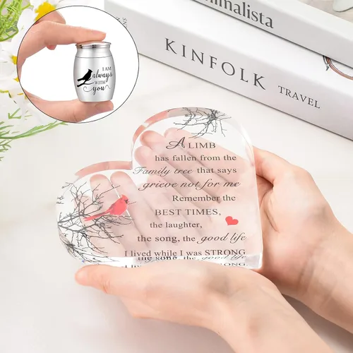 Miniatura 2 de Urnas cardenales medianas para adultos, regalos conmemorativos para mujeres, urnas de recuerdo para cenizas