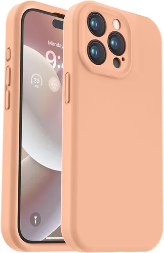 Vooii - Funda compatible con iPhone 15 Pro, silicona líquida de alta calidad tipo Defender mejorada, protección de cámara reforzada, forro interior