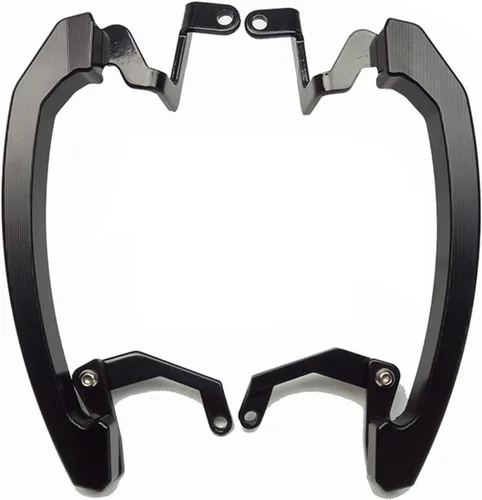 MaNboc Barras de agarre para asiento trasero para pasajero, carril de agarre MT07 FZ07, accesorios compatibles con Yamaha MT-07 FZ-07 2014-2017 Negro