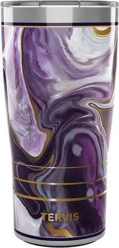 Miniatura 12 de Tervis Marble - Alexandrite hecho en Estados Unidos Vaso aislado de doble pared para viajes mantiene las bebidas frías y calientes, 16 onzas, Clásico