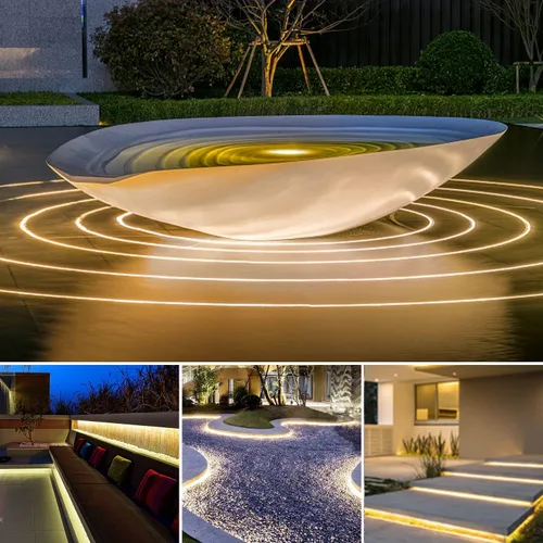 Miniatura 6 de dephen Tira de luces LED COB para exteriores de 16.4 pies, DC24 V 4000 K, 528 LEDS/m, IP67 impermeable cortable con cinta 3M para el hogar, balcón