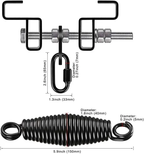 Miniatura 6 de Dolibest Colgador de vigas de acero resistente, soporte para bolsa pesada, colgador de bolsa pesada I Beam para percha de saco de boxeo